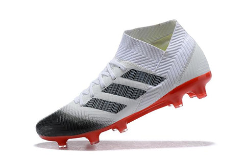 Image of adidas Nemeziz 18.1 FG White Black Red - KicksNatics