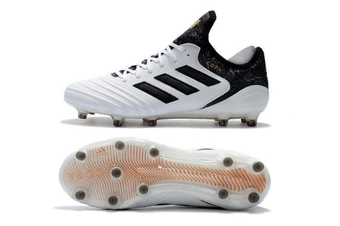 Image of Adidas Copa 17.1 FG Soccer Cleats White Black - KicksNatics