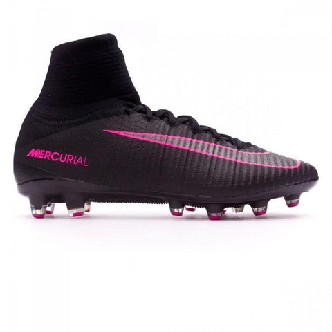 Image of Nike Mercurial Superfly V AG Soccer Cleats Black Pink - KicksNatics
