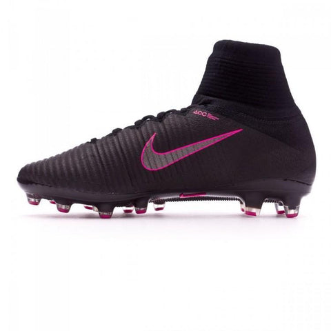 Image of Nike Mercurial Superfly V AG Soccer Cleats Black Pink - KicksNatics