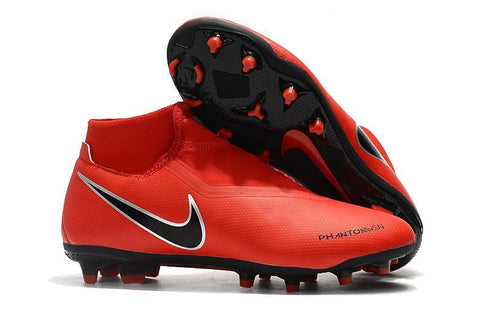 Image of Nike Phantom Vision Elite DF FG Soccer Cleats Orange Black - KicksNatics