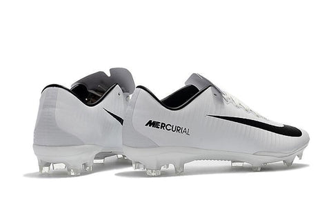 Image of Nike Mercurial Vapor XI FG Soccer Cleats White Black - KicksNatics