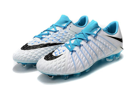 Image of NIke Hypervenom Phantom III DF FG White Light Blue - KicksNatics