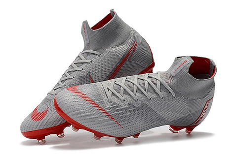 Image of NIKE Mercurial Superfly VI 360 Elite AG High Cut Silver Red - KicksNatics