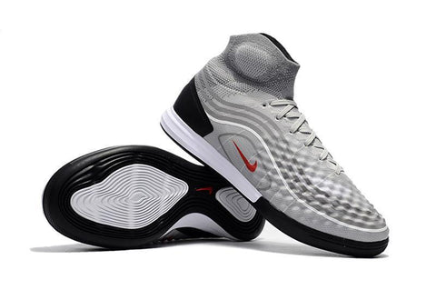 Image of Nike MagistaX Proximo II IC Soccer Shoes Cool Grey Varsity Red Black - KicksNatics