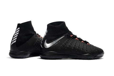 Image of Nike HypervenomX Proximo II DF IC HP30043 Black/Metallic Silver/Orange - KicksNatics