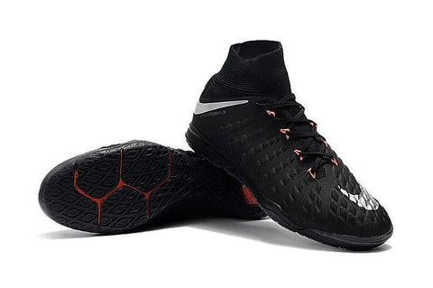 Image of Nike HypervenomX Proximo II DF IC HP30043 Black/Metallic Silver/Orange - KicksNatics
