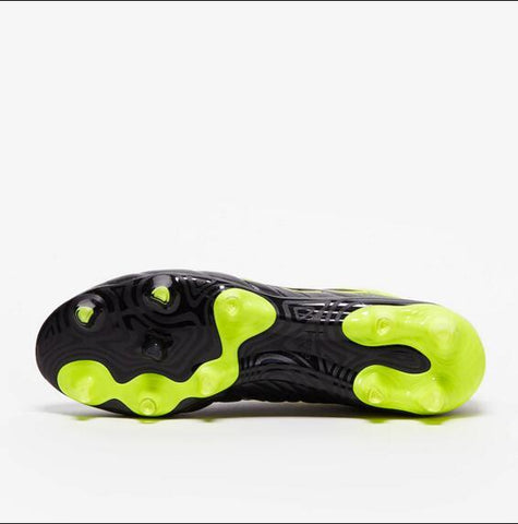 Image of Adidas Copa 19.1 FG Black Yellow Green - KicksNatics