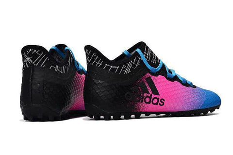 Image of Adidas X Tango 16.1 Turf Soccer Cleats Pink Core Black Blue - KicksNatics