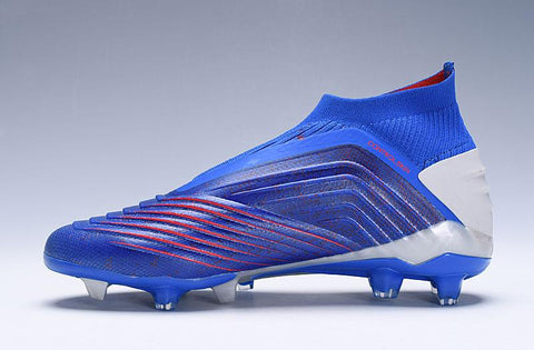 Image of Adidas Predator 19.1 FG Blue Red Without Laces - KicksNatics