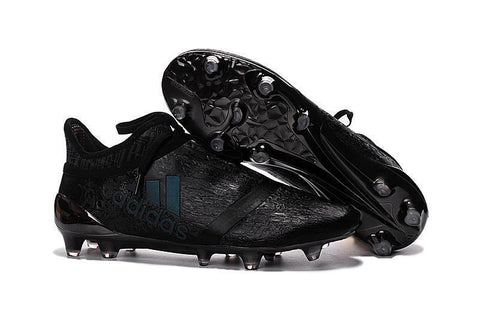 Image of Adidas X 16+ Purechaos FG/AG Soccer Cleats All Black - KicksNatics