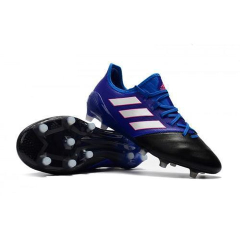 Image of Adidas ACE 17.1 Primeknit Soccer Cleats Black Blue White Pink - KicksNatics