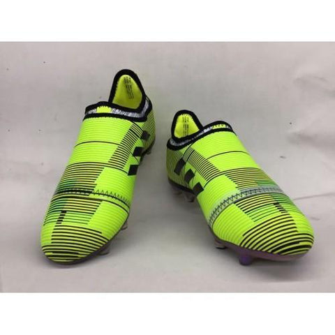 Image of Adidas Glitch Skin 17 FG Soccer Shoes Fluorescent Green Black - KicksNatics