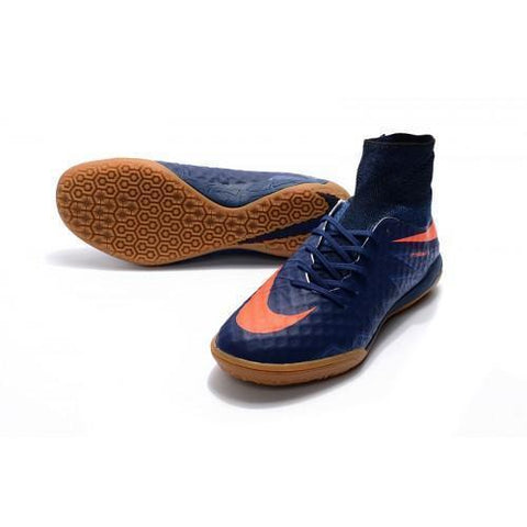 Image of Nike HypervenomX Proximo IC Soccer Shoes Game Royal Total Crimson - KicksNatics