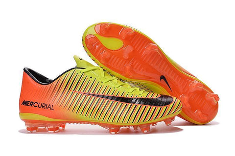 Image of Nike Mercurial Vapor XI FG Soccer Cleats Orange Yellow - KicksNatics