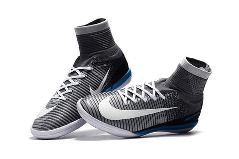 Image of Nike MercurialX Proximo II DF IC Grey Pure Platinum Laser Blue White - KicksNatics