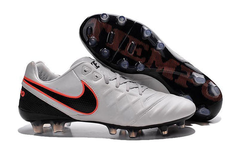 Image of Nike Tiempo Legend VI FG Soccer Cleats White Black - KicksNatics