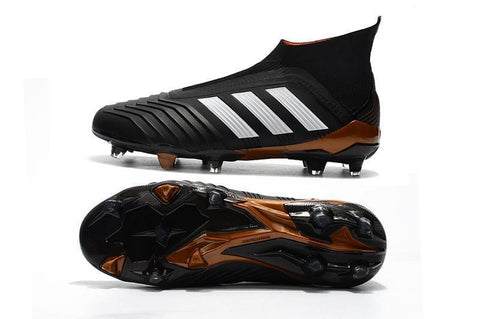 Image of Adidas Predator 18+ FG Soccer Cleats Core Black Running White Infrared - KicksNatics