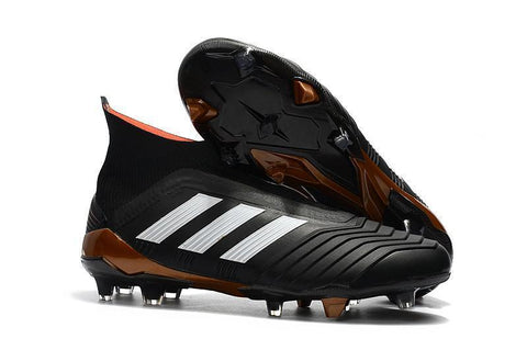 Image of Adidas Predator 18+ FG Soccer Cleats Core Black Running White Infrared - KicksNatics
