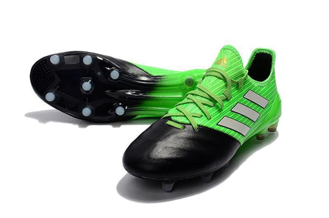 Image of Adidas ACE 17.1 Primeknit Soccer Cleats Green Black White - KicksNatics