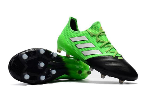 Image of Adidas ACE 17.1 Primeknit Soccer Cleats Green Black White - KicksNatics