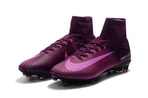 Image of Nike Mercurial Superfly V FG Soccer Cleats Purple Pink Black - KicksNatics