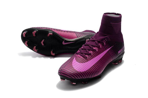Image of Nike Mercurial Superfly V FG Soccer Cleats Purple Pink Black - KicksNatics