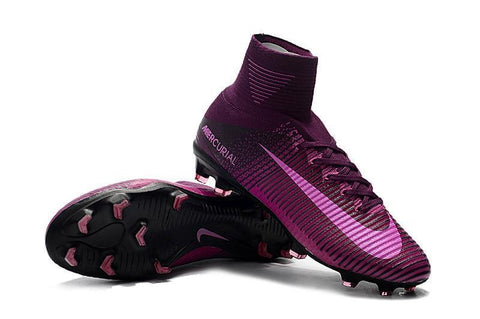 Image of Nike Mercurial Superfly V FG Soccer Cleats Purple Pink Black - KicksNatics