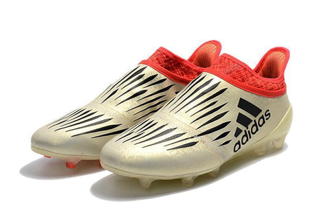 Image of Adidas X 16+ Purechaos FG Soccer Cleats Solar White Red - KicksNatics