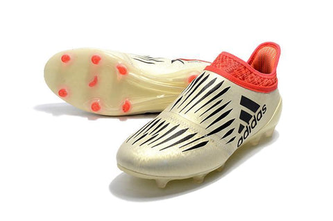 Image of Adidas X 16+ Purechaos FG Soccer Cleats Solar White Red - KicksNatics