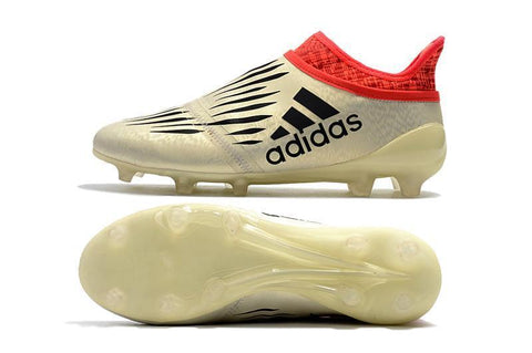 Image of Adidas X 16+ Purechaos FG Soccer Cleats Solar White Red - KicksNatics