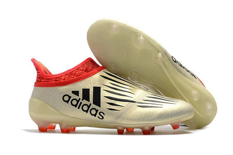 Image of Adidas X 16+ Purechaos FG Soccer Cleats Solar White Red - KicksNatics