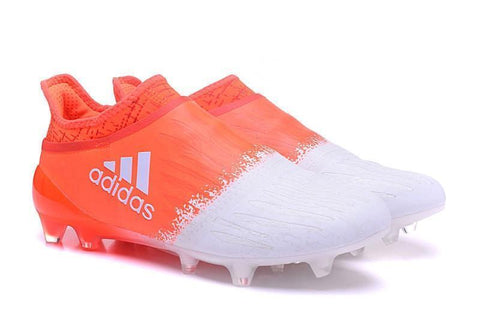 Image of Adidas X 16+ Purechaos FG/AG Soccer Cleats Orange White - KicksNatics