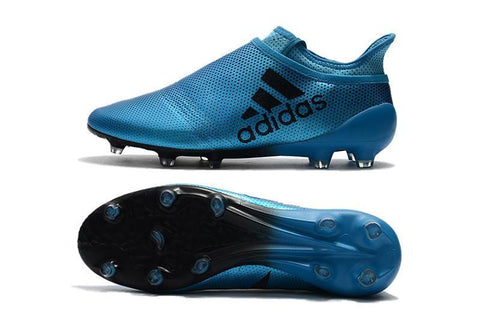 Image of Adidas X 17+ Purechaos FG Soccer Cleats Royal Blue - KicksNatics