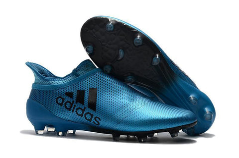 Image of Adidas X 17+ Purechaos FG Soccer Cleats Royal Blue - KicksNatics