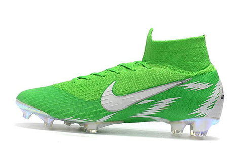 Image of NIKE Mercurial Superfly VI 360 Elite FG Green White High Cut - KicksNatics