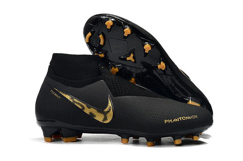 Image of Nike Phantom Vision Elite DF FG Black Gold Ghost