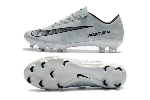 Image of Nike Mercurial Vapor XI CR7 FG Soccer Cleats White Black - KicksNatics