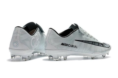 Image of Nike Mercurial Vapor XI CR7 FG Soccer Cleats White Black - KicksNatics