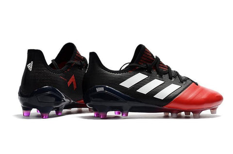 Image of Adidas ACE 17.1 Leather FG Football Cleats Red White Black - KicksNatics