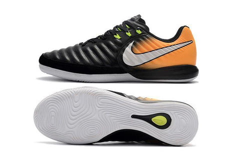 Image of Nike TiempoX Finale IC Soccer Shoes CY0041 Black White Laser Orange - KicksNatics