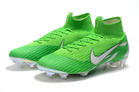 Image of NIKE Mercurial Superfly VI 360 Elite FG Green White High Cut - KicksNatics