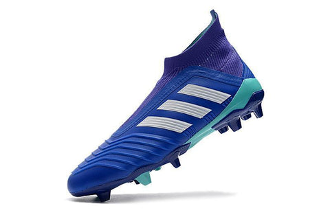 Image of Adidas Predator 18+ FG Soccer Cleats Royal Blue Purple White - KicksNatics
