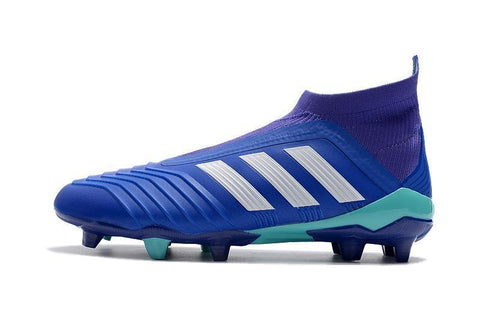 Image of Adidas Predator 18+ FG Soccer Cleats Royal Blue Purple White - KicksNatics