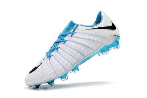 Image of NIke Hypervenom Phantom III DF FG White Light Blue - KicksNatics