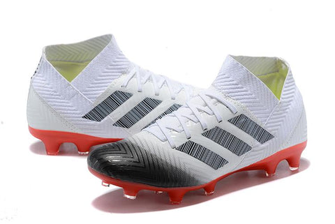 Image of adidas Nemeziz 18.1 FG White Black Red - KicksNatics