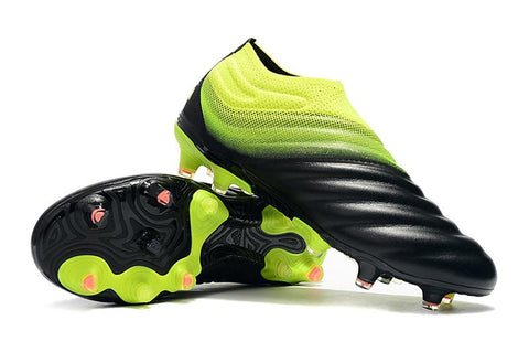 Image of Adidas Copa 19+ FG Black Yellow Green - KicksNatics