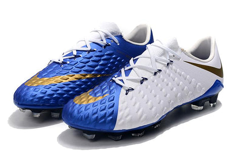 Image of NIke Hypervenom Phantom III DF FG White Blue - KicksNatics