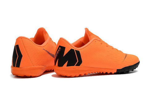 Image of Nike Mercurial VaporX XII Academy Turf Soccer Cleats Orange Black - KicksNatics