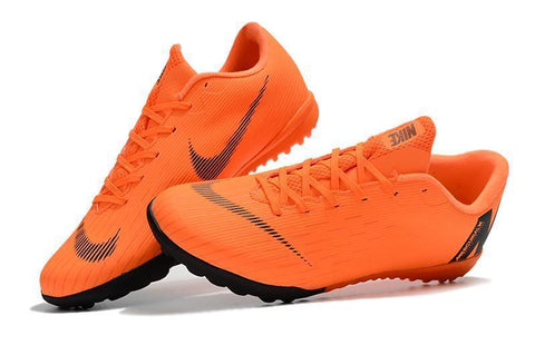 Image of Nike Mercurial VaporX XII Academy Turf Soccer Cleats Orange Black - KicksNatics